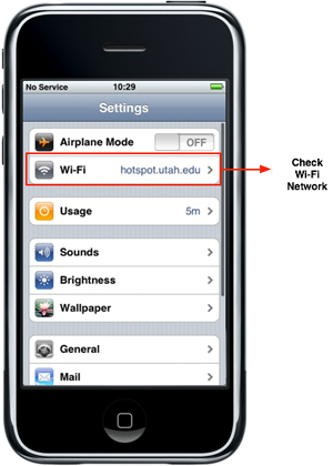 iPhone - Wi-Fi - Check Network