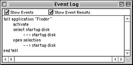 Event Log Window