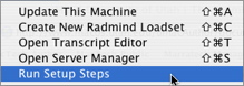 Radmind Assistant - Run Setup Steps