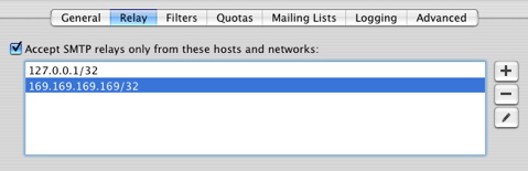 Mac OS X Server - SMTP Relay
