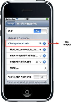 iPhone - hotspot.utah.edu