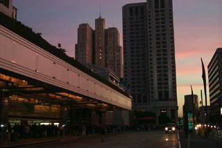 Moscone North at sunrise