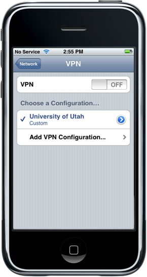 iPhone - VPN Choose Configuration