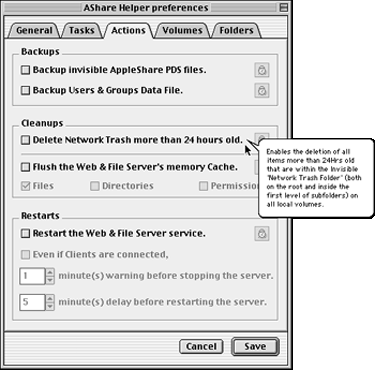 AShare Helper Actions Window